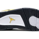 Nike Air Jordan 4 Retro Lightning yellow nubuck sneaker
