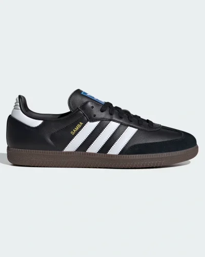 Adidas Samba black and white men’s shoes with free keychain