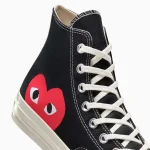Converse x PLAY Comme des Garçons Chuck 70 with red heart logo