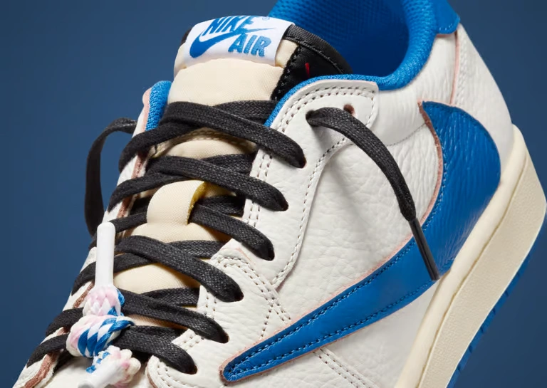 Travis Scott x Fragment x Air Jordan 1 Low Travis Scott x Fragment x Air Jordan 1 Low with reverse Swoosh and premium leather