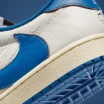 Travis Scott x Fragment x Air Jordan 1 Low with reverse Swoosh and premium leather