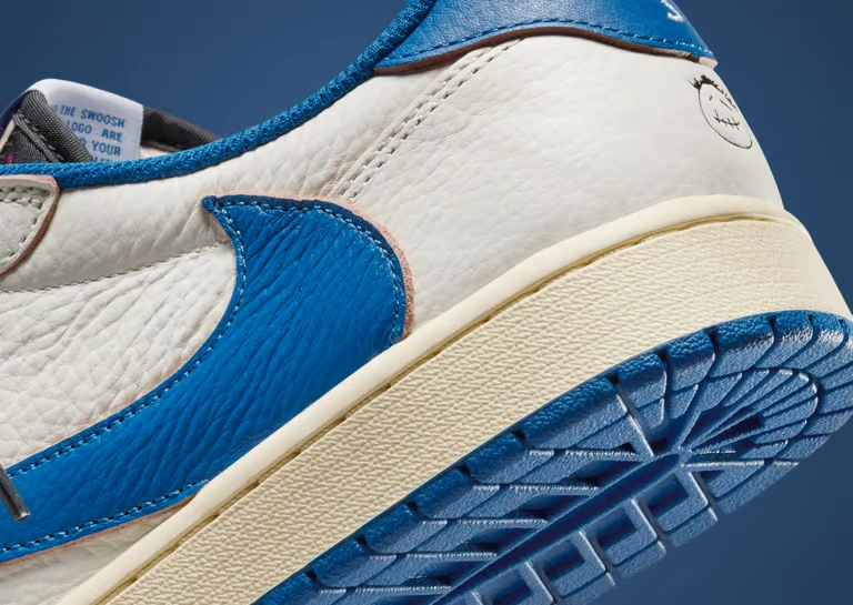 Travis Scott x Fragment x Air Jordan 1 Low-1070x760 Travis Scott x Fragment x Air Jordan 1 Low with reverse Swoosh and premium leather