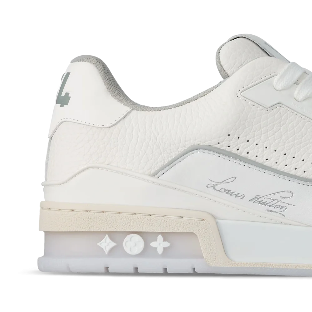 Louis Vuitton Trainer White Signature Sneaker Louis Vuitton Trainer White Signature premium leather sneaker