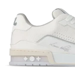 Louis Vuitton Trainer White Signature premium leather sneaker