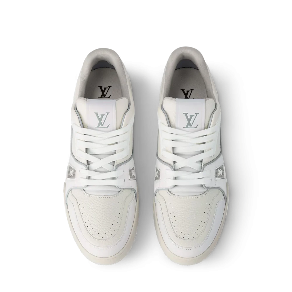 Louis Vuitton Trainer White Signature Sneaker Louis Vuitton Trainer White Signature premium leather sneaker