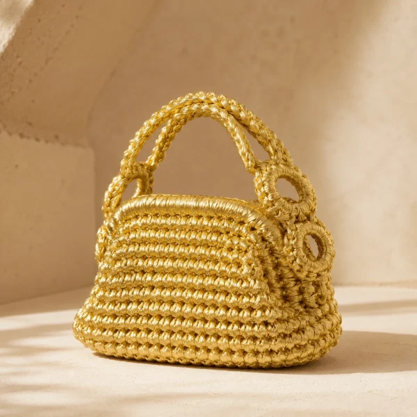 Vintage Petal Crochet Clutch product image
