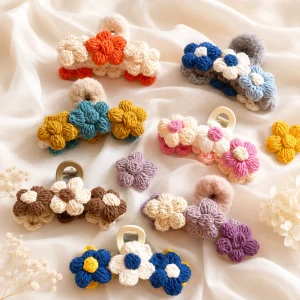 1 Blossom Crochet Hair Clips Set product image