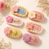 1 Mini Flower Crochet Hair Clips Set product image