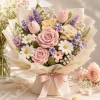 1 Rose Crochet Flower Bouquet product image