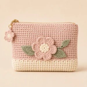 1 Floral Crochet Pouch product image