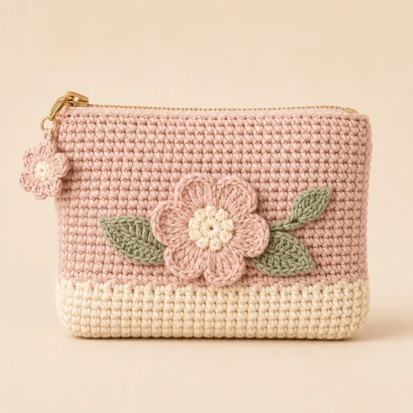 1 Floral Crochet Pouch product image