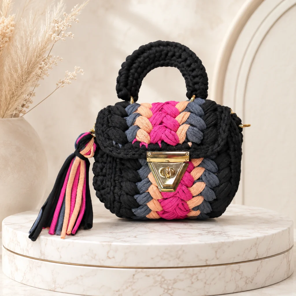 Mini Blossom Crochet Bag