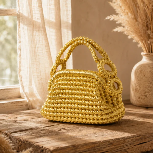 Vintage Petal Crochet Clutch gallery image 2