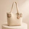 Blush Bloom Crochet Tote Bag gallery image 2