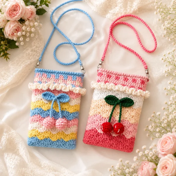 2 Daisy Crochet Phone Pouch gallery image 2