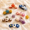 2 Blossom Crochet Hair Clips Set gallery image 2