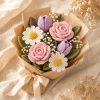 2 Pastel Crochet Flower Bouquet gallery image 2