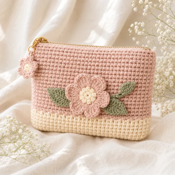 2 Floral Crochet Pouch gallery image 2