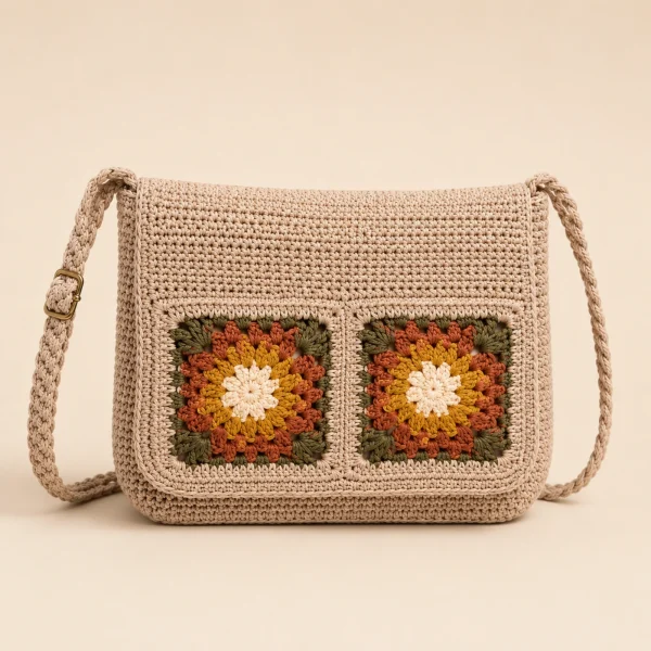 Garden Trail Crochet Sling Bag gallery image 2