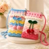 3 Daisy Crochet Phone Pouch gallery image 3