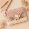 3 Floral Crochet Pouch gallery image 3