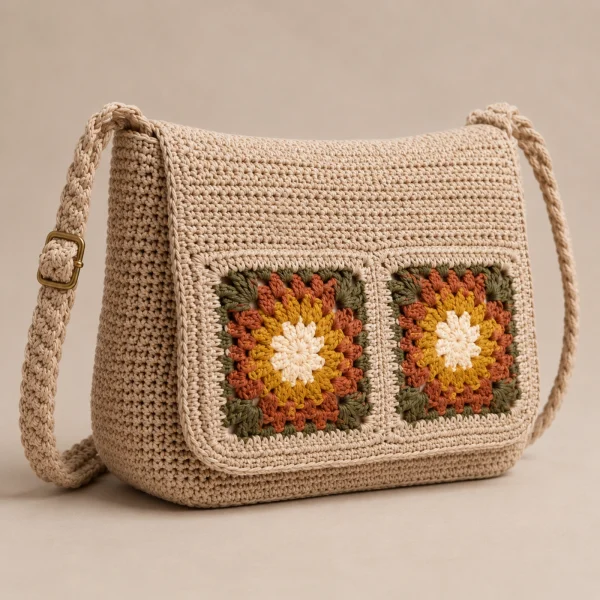 Garden Trail Crochet Sling Bag gallery image 3