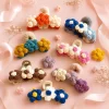 4 Blossom Crochet Hair Clips Set gallery image 4