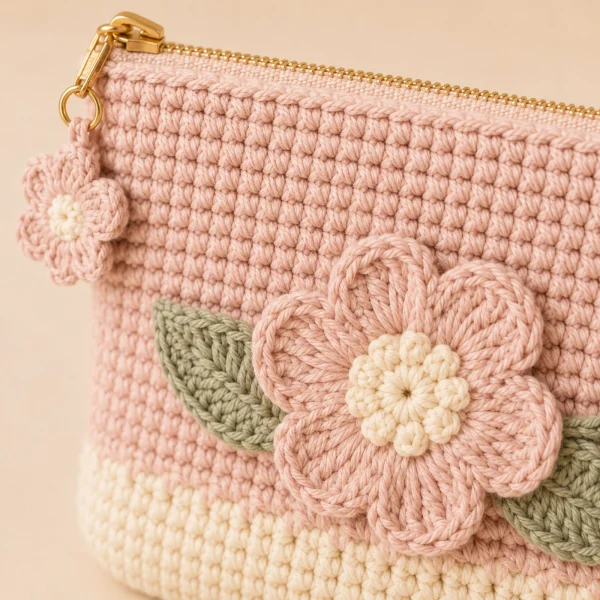 4 Floral Crochet Pouch gallery image 4
