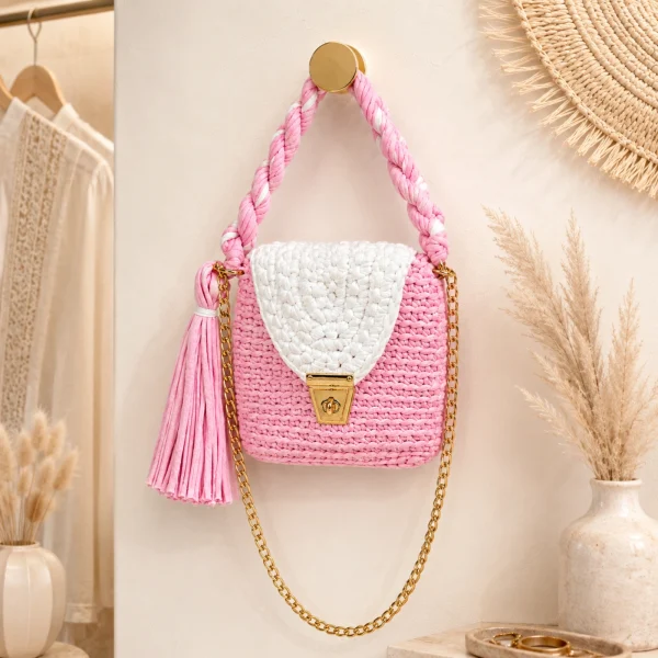 Pastel Mini Crochet Bag gallery image 4