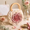 Pearl Bloom Crochet Clutch gallery image 4