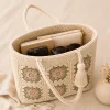 Pastel Patchwork Crochet Tote Bag gallery image 5