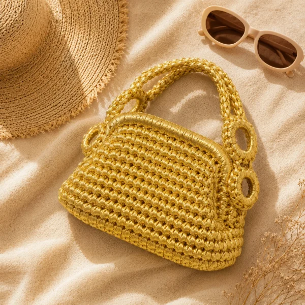 Vintage Petal Crochet Clutch gallery image 5