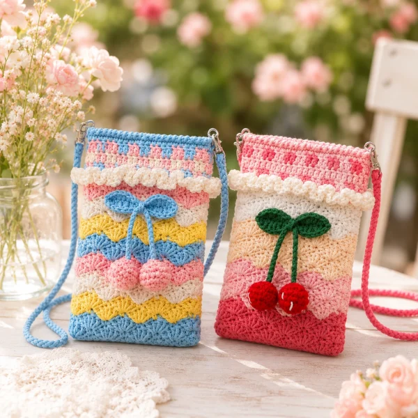 5 Daisy Crochet Phone Pouch gallery image 5