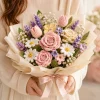 5 Rose Crochet Flower Bouquet gallery image 5