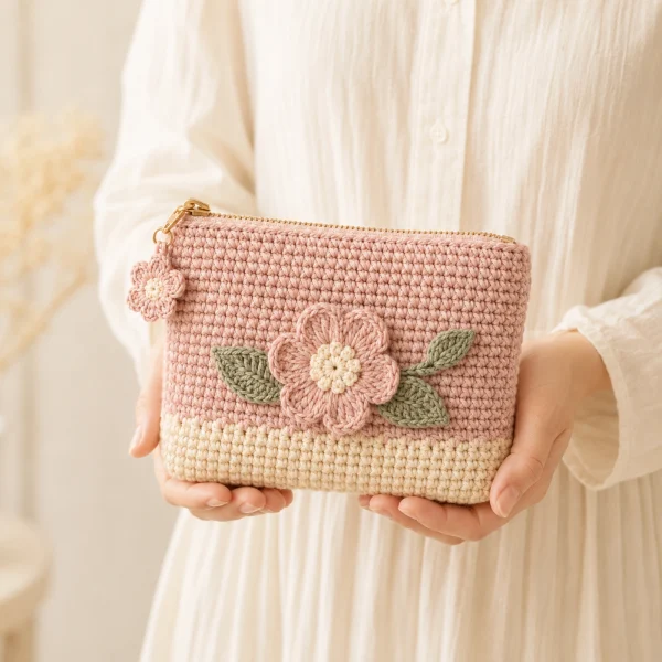 5 Floral Crochet Pouch gallery image 5