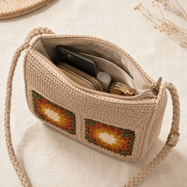 Garden Trail Crochet Sling Bag gallery image 5