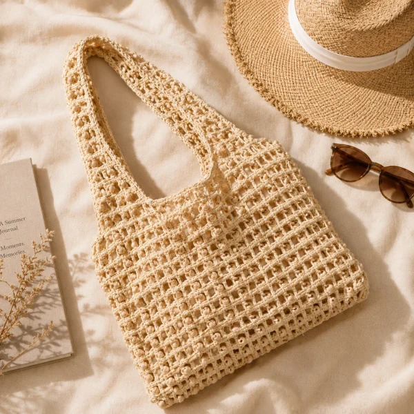 Soft Shell Crochet Shoulder Bag gallery image 5