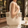 Blush Bloom Crochet Tote Bag gallery image 6