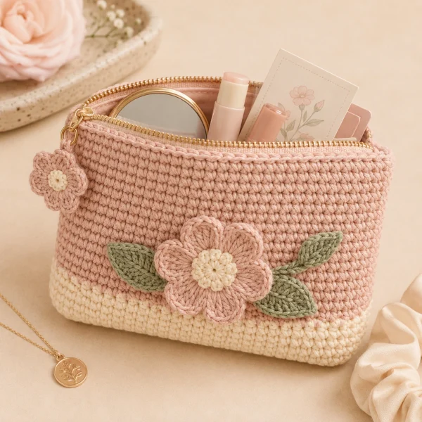 6 Floral Crochet Pouch gallery image 6