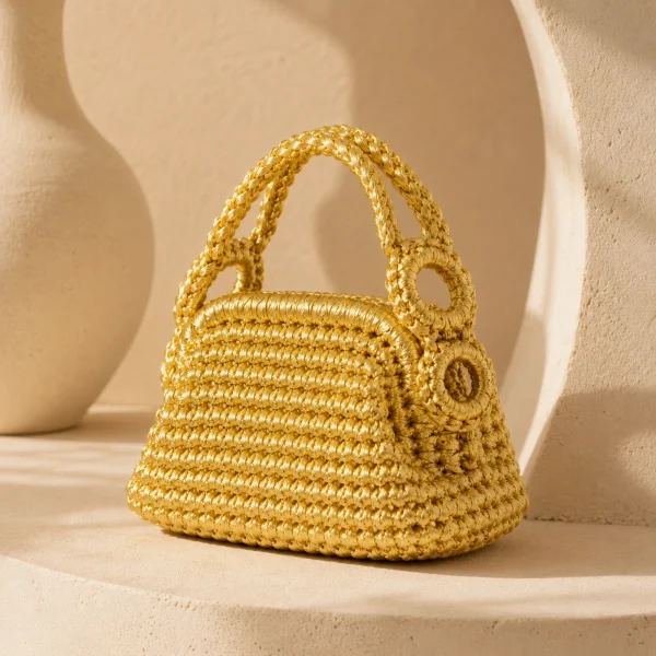 Vintage Petal Crochet Clutch gallery image 7