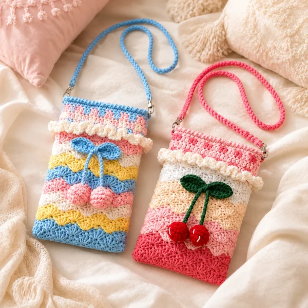 7 Daisy Crochet Phone Pouch gallery image 7