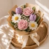 7 Pastel Crochet Flower Bouquet gallery image 7